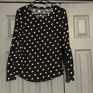 Light weight. Polka Dot long Sleeve Shirt B4